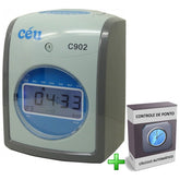 Relogio Cartografico de Ponto Eletrônico CEU + Software de Controle de Ponto + 50 Cartões Ponto Brinde