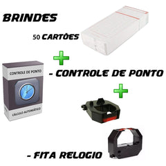 Relogio Cartografico de Ponto Eletrônico Henry Vega + Software de Controle de Ponto + 50 Cartões Ponto Brinde