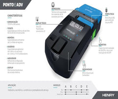Relógio Ponto Móvel Henry Ponto E Biométrico Homologado