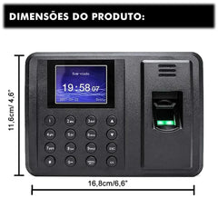 Relogio Biométrico Eletronico Biometria + Controle De Acesso + Sofware Completo