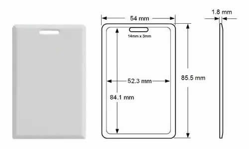 Cartão Crachá Magnético AproximaçãoRelogio Informatizado Rfid 125khz 10 Cartoes